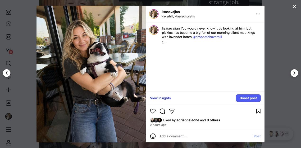 Instagram post from @lisasevajian